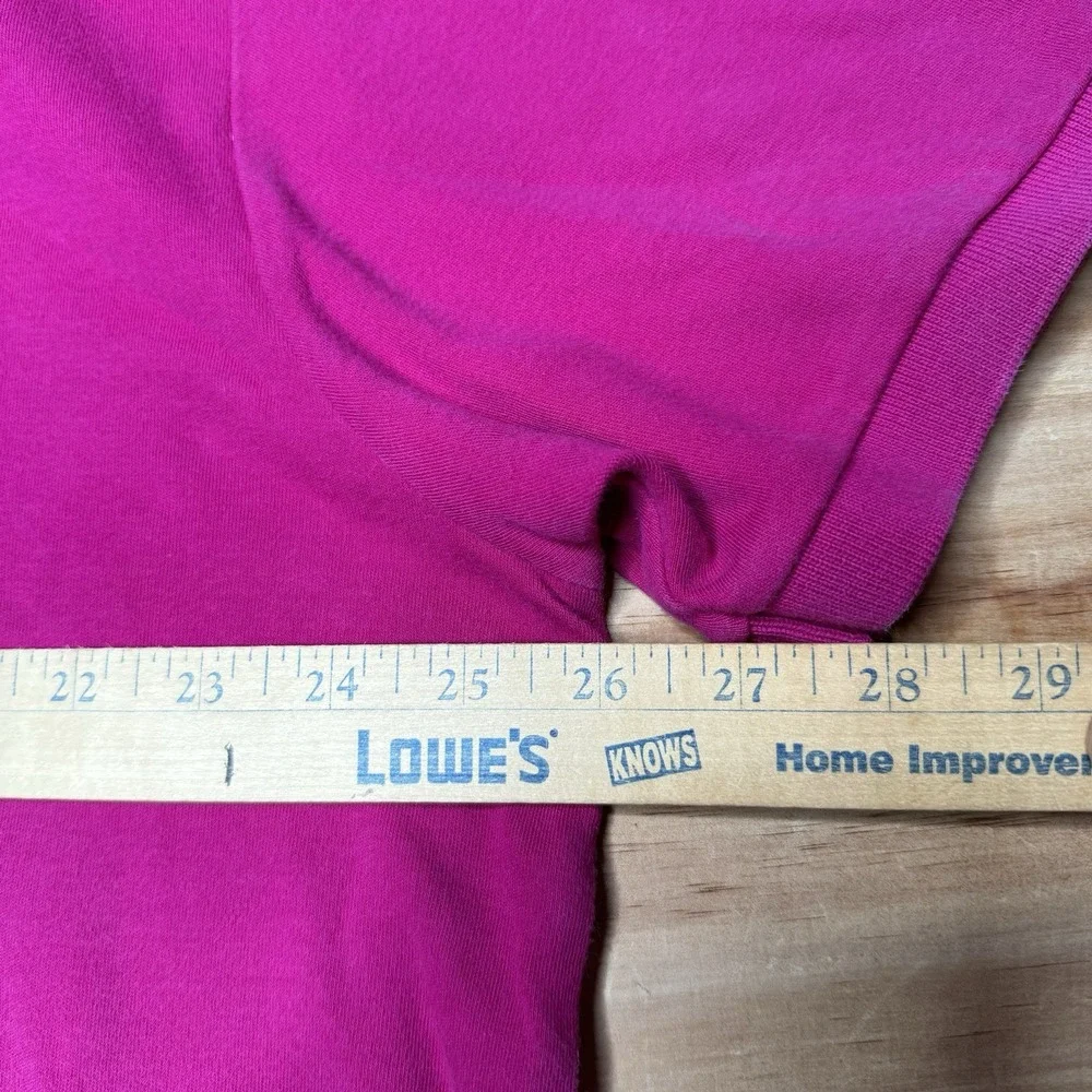 VNTG Polo Ralph Lauren Men XL Short Sleeve Magenta Polo Size Large Casual Faded